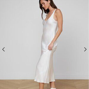 L'Agence Akiya Satin Maxi Dress